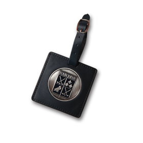 Badge de sac en Cuir rond ou carré avec insert Médaille
